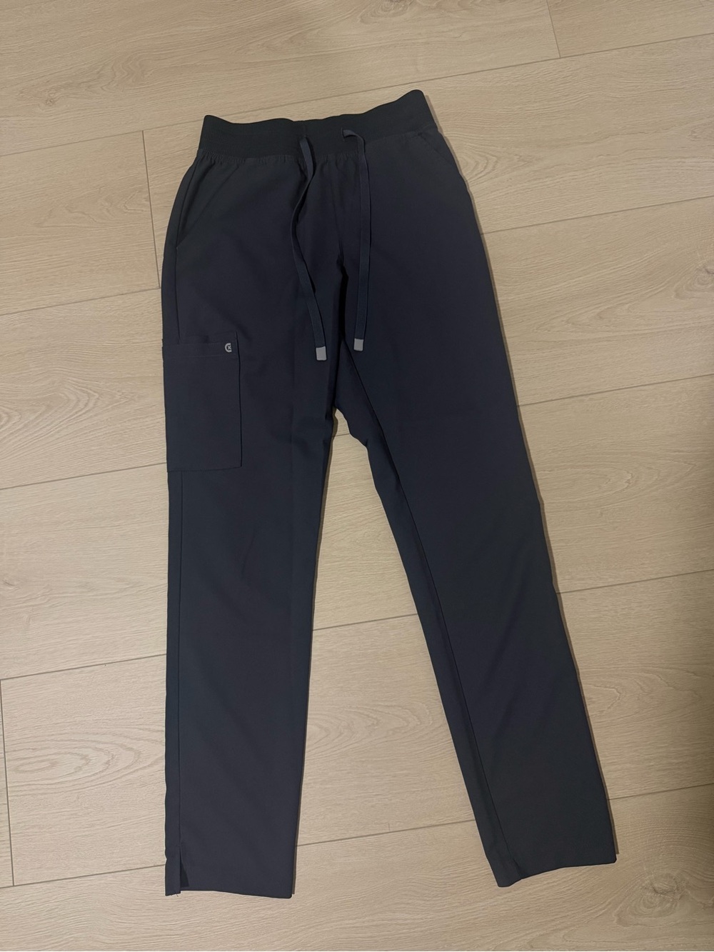 koi Black Skinny Drawstring Scrub Pants